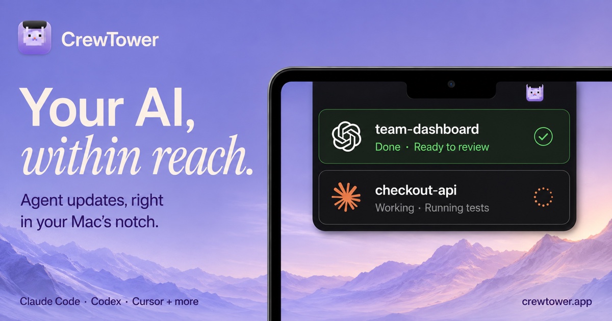 I built a macOS notch app to control all of your agents